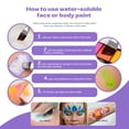 thumbnail image 4 of Kit de pintura facial Pintada de 42 colores activado por agua para niños, 4 of 7