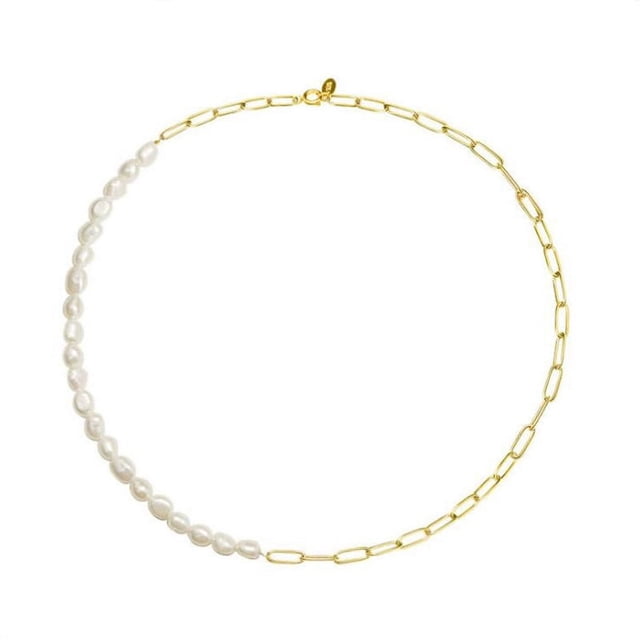 Collier en Acier de style ins Perle Collier en Acier Titane Léger Luxe Chic niche design Mode Tout-Match Femmes Collier