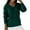Green, variant on Cable Knit Sweaters for Women Trendy V Neck Pullover Green Casual Solid Women Sweaters L