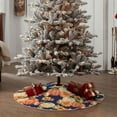 thumbnail image 4 of Sikiie fall Pumpkin Daisy Christmas Tree Skirt, Christmas Tree Decorations, Christmas Decor, Tree Mat Decoration(30-48IN)-48", 4 of 6