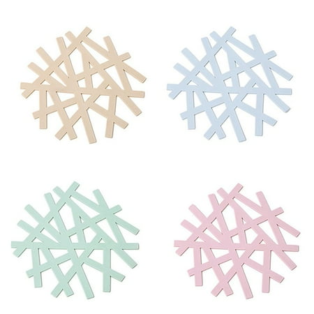 

4PCS Home Insulation Pad Irregular Table Mat Anti-Scald Table Mat