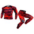 thumbnail image 1 of Men‘s Compression Base Layer 2PCS Clothes Set Athletic Fitness Quickly Dry Long Sleeve Tights T-Shirt Leggings, 1 of 7