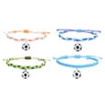 thumbnail image 1 of 4 pcs Friendship Bracelet with football pendant Colorful Weave Adjustable For Woman and Man, 1 of 5