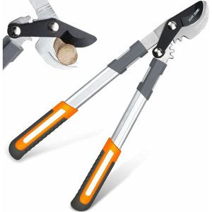 EcoNesxp Various thickness 50 cm pruning shears Sharp SK5 blades Gear cutting system Professional pruning shears can cut branches up to 3 cm in diameter Stable aluminum handle