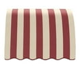 thumbnail image 2 of Awntech 4.375 ft Savannah Fixed Awning Acrylic Fabric, Burgundy/Tan Stripe, 2 of 2