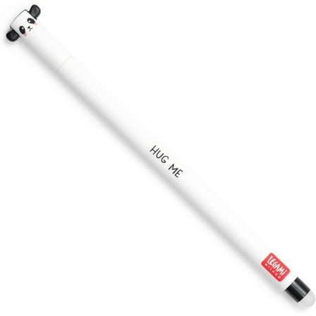 Legami Erasable Gel Pen - 0.7mm - Panda Barrel - Black Ink - Single Pen