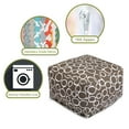 thumbnail image 6 of Majestic Home Goods Indoor Cotton Mocha Fusion Ottoman Pouf, 6 of 6