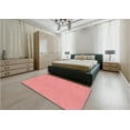 thumbnail image 5 of Ahgly Company Machine Washable Indoor Square Transitional Pastel Pink Area Rugs, 3' Square, 5 of 7