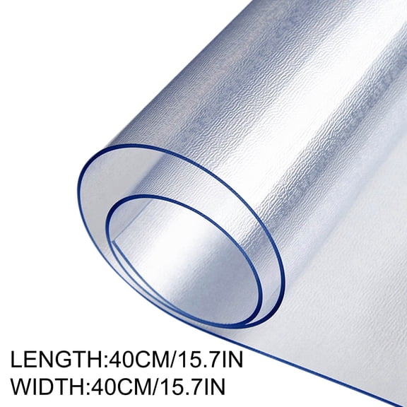 Pvc Floor Protector 1.5mm Frosted Pvc Floor Protector Mat Non-Slip Chair Roll Pad Scratch Proof Furniture Mat 40x40 Inch Clear Easy Clean Non-Slip Mat