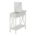 thumbnail image 6 of Tucson Flip Top End Table with Charging Station and Shelf in White Marble Wood, 6 of 10