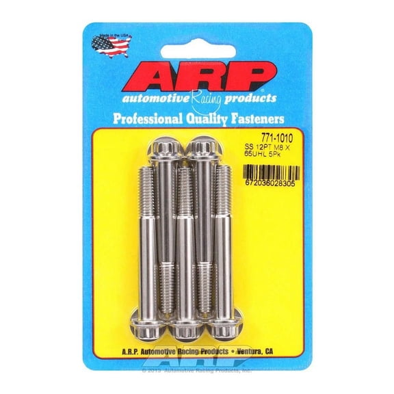 Arp S/S Bolt Kit - 12pt. (5) 8mm x 1.25 x 65mm