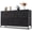 Black, variant on Nextay 5 Drawer Dresser, Wide Chest Of Drawers Nightstand Storage Tower Storage Dresser Fabric Dresser With Wood Top for Living Room, Bedroom, Hallway, , Rust