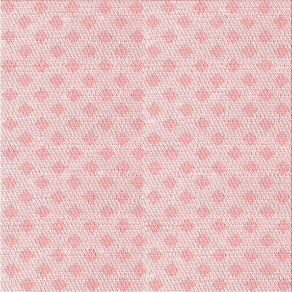 Ahgly Company Indoor Square Patterned Light Coral Pink Area Rugs, 7' Square