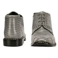 thumbnail image 6 of LIBERTYZENO Mens Ankle Boots Genuine Leather Lizard Print Dress Shoes, Gray, 6 of 8