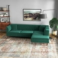 thumbnail image 3 of Calcen Modern Living Room Right Sectional Couch in Dark Green, 3 of 7