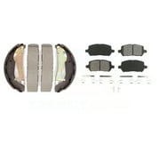 Transit Auto Front Rear Semi-Metallic Brake Pads and Drum Shoes Kit for Car Chevrolet Cobalt Pontiac G5 KSN-100262