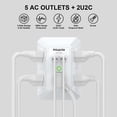 thumbnail image 2 of Power Strip POWSAV de 5 salidas con 4 puertos USB, protector contra sobretensiones, 2 of 7