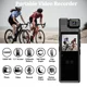 thumbnail image 3 of Mini cámara de acción portátil 4K HD con clip trasero Wifi 180 ° Lente giratoria IR visión nocturna cámara de acción deportiva conductor de bicicleta de viaje DV, 3 of 4