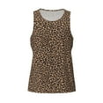 thumbnail image 4 of Fotbe Brown Leopard Pattern Men's Quick Dry Workout Tank Top Gym Muscle Tee Fitness Bodybuilding Sleeveless T Shirt Breathable Workout Shirt-Small, 4 of 9