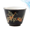 thumbnail image 2 of 1pc 70ml Ceramic Water Cup Tea Cup Drinking Cup Water Storage Cup for Home Restaurant Hotel (Black), 2 of 8