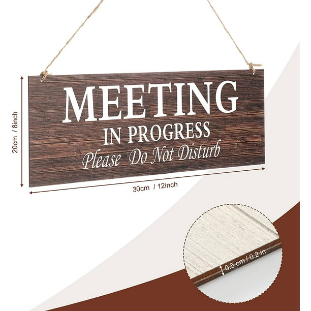 Office Door Hanger, Office Door Sign, Meeting in Session, Meeting in  Session Sign, Do Not Disturb Sign, Do Not Disturb, Come in Sign, Office -   Canada