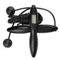 thumbnail image 2 of Cuerda de saltar de para profesion, para entrenamiento cardiovascular, entrenamiento de resistencia, entrenamientos de fitness, ejercic Negro DYNWAVEMX Contando la cuerda de saltar de PVC, 2 of 8