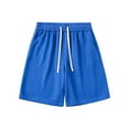 thumbnail image 1 of Styesk Mens Shorts Men Solid Color Casual Fashion Loose Elastic Waist Pockets Exercise Shorts Pants, 1 of 5