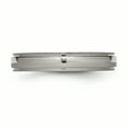 thumbnail image 3 of Titanium 4mm Beaded Edge Ring Man Wedding Classic Milgrain Beadsed  For Dad Mens  For Him, 3 of 10