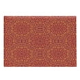 thumbnail image 1 of Mandala Cutting Board, Tribal Motifs Details Floral Wisdom Eastern Oriental Illustration, Decorative Tempered Glass Cutting and Serving Board, Large Size, Vermilion Apricot Maroon, by Ambesonne, 1 of 1