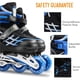 thumbnail image 4 of Greeniant Patines en línea ajustables, patines con ruedas iluminadas, patines para niños Pescar Numero 3 Greeniant OD016541-03, 4 of 6
