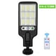 thumbnail image 1 of Luz de calle solar LED para exteriores Luz de estacionamiento solar Control remoto Luz de sensor de movimiento solar de seguridad con 3 modos de iluminación para jardín, calle, patio, camino, patio - JAMW Sencillez, 1 of 5