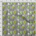 thumbnail image 4 of oneOone Rayon Gray2 Fabric Leaves Craft Projects Decor Fabric Printed By The Yard 56 Inch Wide, 4 of 6