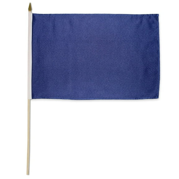 Navy Blue 12x18in Stick Flag
