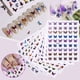 thumbnail image 1 of Pegatinas para uñas, pegatinas para uñas para mujer, pegatinas 3D, bonitas pegatinas para uñas, 12 pinzas para cejas., 1 of 5