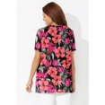 thumbnail image 3 of Catherines Women's Plus Size Easy Fit Short Sleeve V-Neck Tunic, 3 of 4