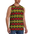 thumbnail image 2 of Qekee Classic Color Music print Men's Tank Top Sleeveless Tees Casual Sport T-Shirts Beach Tank Tops-XX-Large, 2 of 7