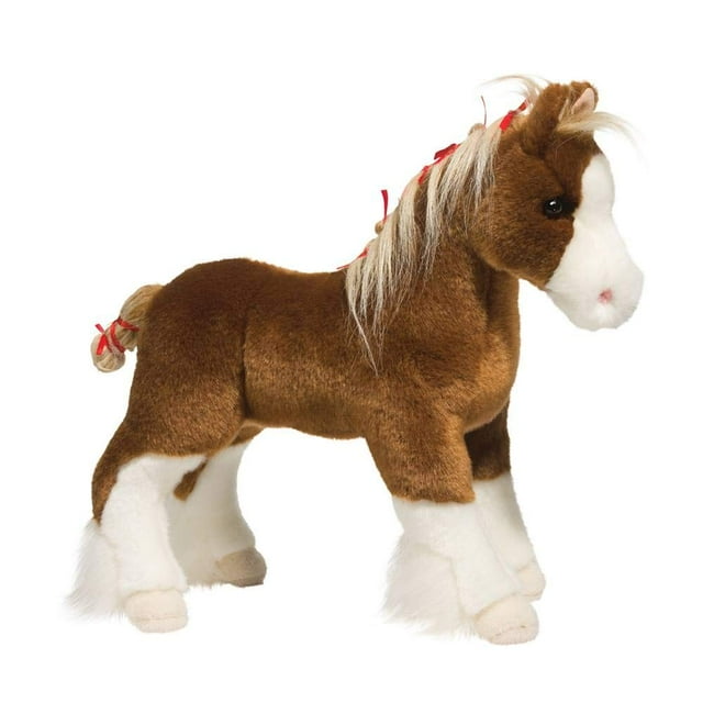 Peluche de peluche Douglas Samson Clydesdale, caballo de tiro