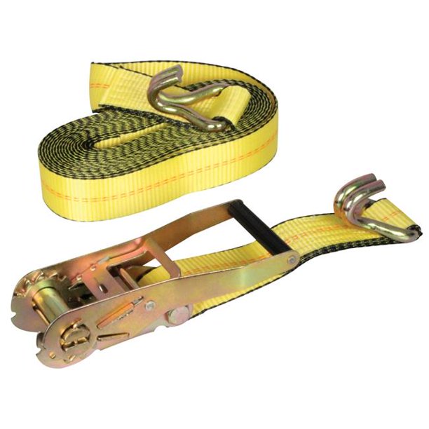 2 x 27 in. Ratcheting Tie Down with Double JHooks