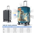 thumbnail image 4 of Wukai Cute Angel Winged Rabbit Elastic Luggage Cover: Personalized Protection for Your Suitcase - Fits 19~29-inch, Washable & Durable Travel Companion-X-Large, 4 of 7