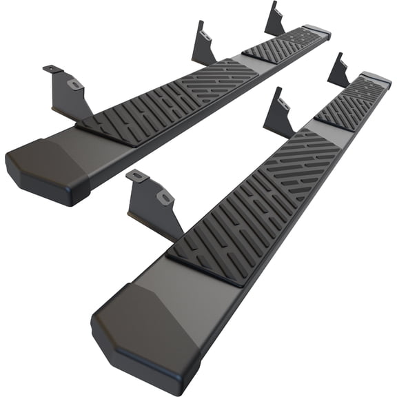 6" Aluminum Running Boards for 2005-2023 Toyota Tacoma Double Crew Cab, Black Side Steps Nerf Bars with Anti-Slip Step Pads