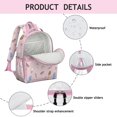 thumbnail image 4 of Summer Themed Waterproof Backpack - Ergonomic Student Bag with Ice Cream Dessert Print, Durable & Adjustable for Heavy Loads, 4 of 5