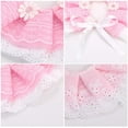 thumbnail image 4 of Cat Princess Costumes Pink Cat Crown Hat & Pink Lace Bandana Scarf Set, Puppy Part Hat for Small Dogs & Cat, Pink Outfit for Cats and Small Dogs Birthday Party, 4 of 6