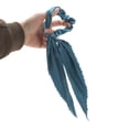 thumbnail image 5 of Unique Bargains 1 Pc Fashion Satin Hair Scarf Scrunchies Hair Ties Lake Blue, 5 of 5