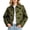 Green, variant on Women Polka Dot Swing Jacket Button Front Long Sleeve Jackets Lightweight Trendy Casual Coat