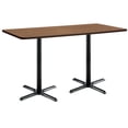 thumbnail image 2 of KFI Studios Mode 3' x 6' Dining Table, Designer White, Black X Base, 2 of 3