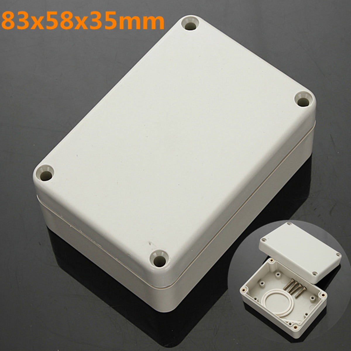 2PCS Aluminum Instrument Enclosure Box Electronic Project Case PCB Junction Box 