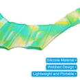 thumbnail image 4 of Uxcell Silicone Swimming Gloves Webbed Swim Gloves Water Resistance Gear Paddle Fins Blue Tone 1 Pair, S, 4 of 6