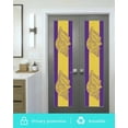 thumbnail image 5 of Window Privacy Film Conch Mandalas Stained Glass Window Film Decorative Sun Block Window Cover Boho Modern Yellow Purple Abstract Stripe Window Clings Static Adhesive Sticker for Bathroom 17.7"x78.7", 5 of 7
