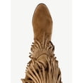 thumbnail image 5 of No Boundaries Tall Faux Suede Fringe Boots, Women's, 5 of 8