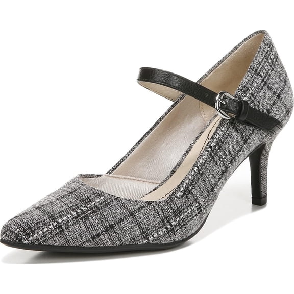 LifeStride Women's Sandrine Pump Black Plaid 11M